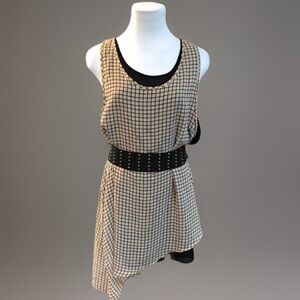 FOREIGN EXCHANGE Long Tank Babydoll Blouse Top M